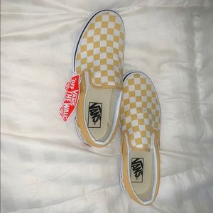 Yellow Checkered Vans